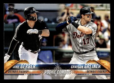 Mike Gerber / Grayson Greiner 2018 Topps Update #US36 Tigers ROOKIE COMBOS