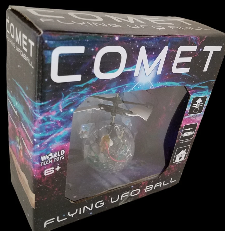 World Tech Toys COMETA VOLADOR OVNI HOVER BOLA LED efectos de luz CONTROL CON MANO Foto 3 de 4