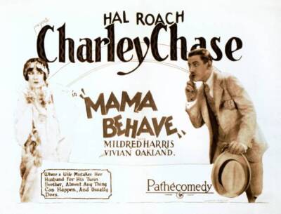 Mama Behave Lobby Card Mildred Harris Charley Chase 1926 Old Movie Photo