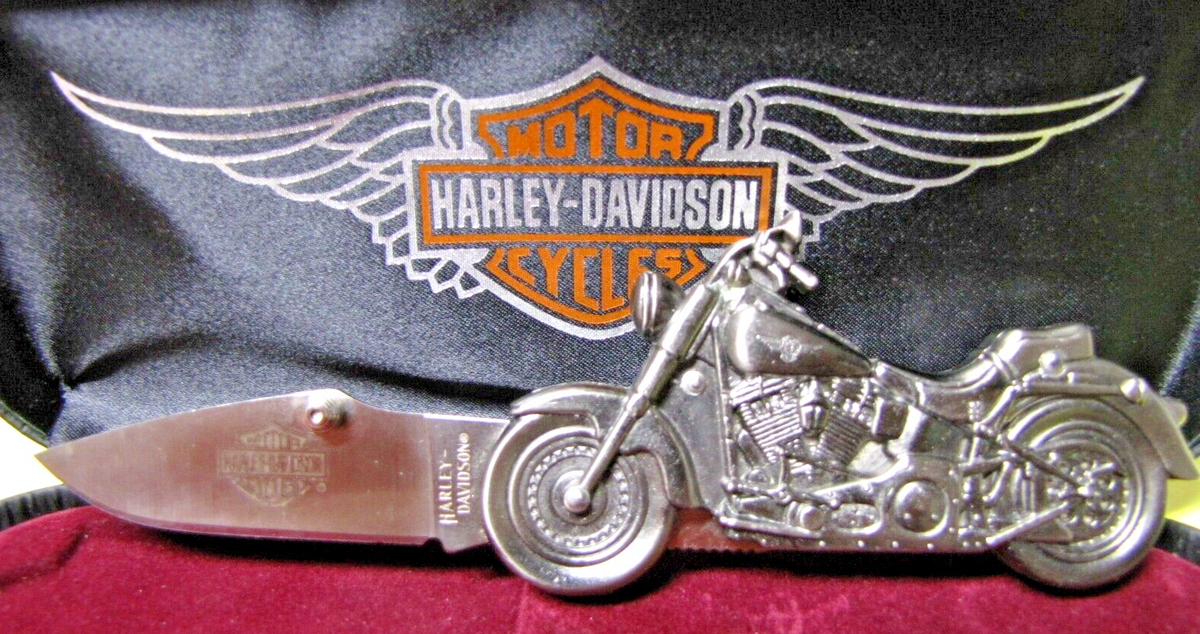 Harley Davidson MOTORCYCLE Knife STAINLESS STEEL BLADE UDN Cutlery