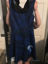 Dr. Who TARDIS Skater Dress - BBC Hot Topic Exclusive - size Small - EUC 