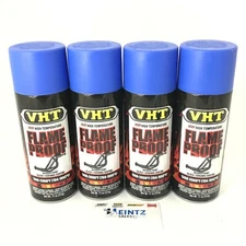 VHT SP110-4 PACK High Temperature Flame Proof FLAT BLUE Header Spray Paint  11oz