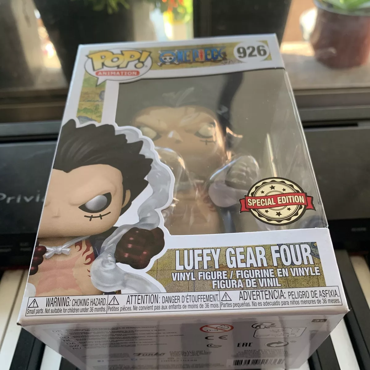 Figurine Funko Pop Animation One Piece Luffy Gear 4 Metallic