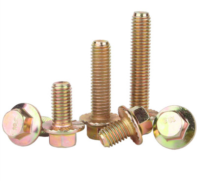 #ad #ad Color Zinc 10.9 Hexagon Flange Bolts Hex Flange Head Screw M6 M8 M10 M12 $69.28