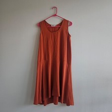 EVERLANE Burnt Orange Sheer Dress Size 00