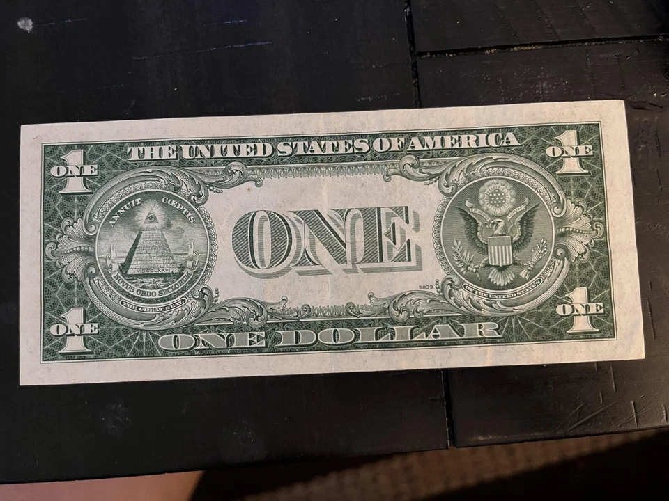 1935 E $1.00 Silver Certificate Error Note - Image 2 of 2