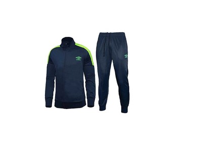 TUTA SPORTIVA UMBRO 30033 FULL ZIP UOMO DONNA NERO BLU S M L XL XXL 3XL  RUNNER | eBay