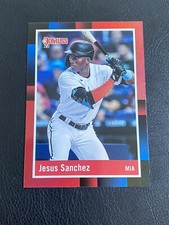 2022 Donruss Holo Red Jesus Sanchez Retro #241 Miami