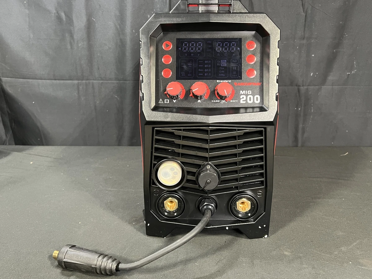 ARCCAPTAIN MIG200 Inverter Welder AC110 220V Red New Open Box