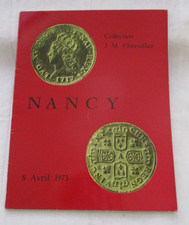 ALTER NUMISMATISCHER VERKAUFSKATALOG IN NANCY...