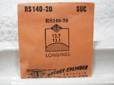 SUC RS140-20 Watch Crystal Fit Longines Valerie - 13.7 x 13.1 mm - Replacement