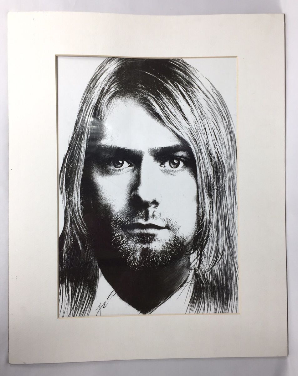 油絵原画　Kurt Cobain Kurt Cobain Embellished Print | Zombiedan