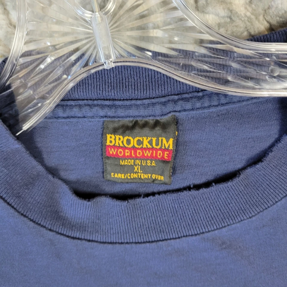 Camisa masculina vintage Rolling Stones XL Voodoo Lounge US Tour anos 90 Budweiser Brockum - Imagem 2 de 4