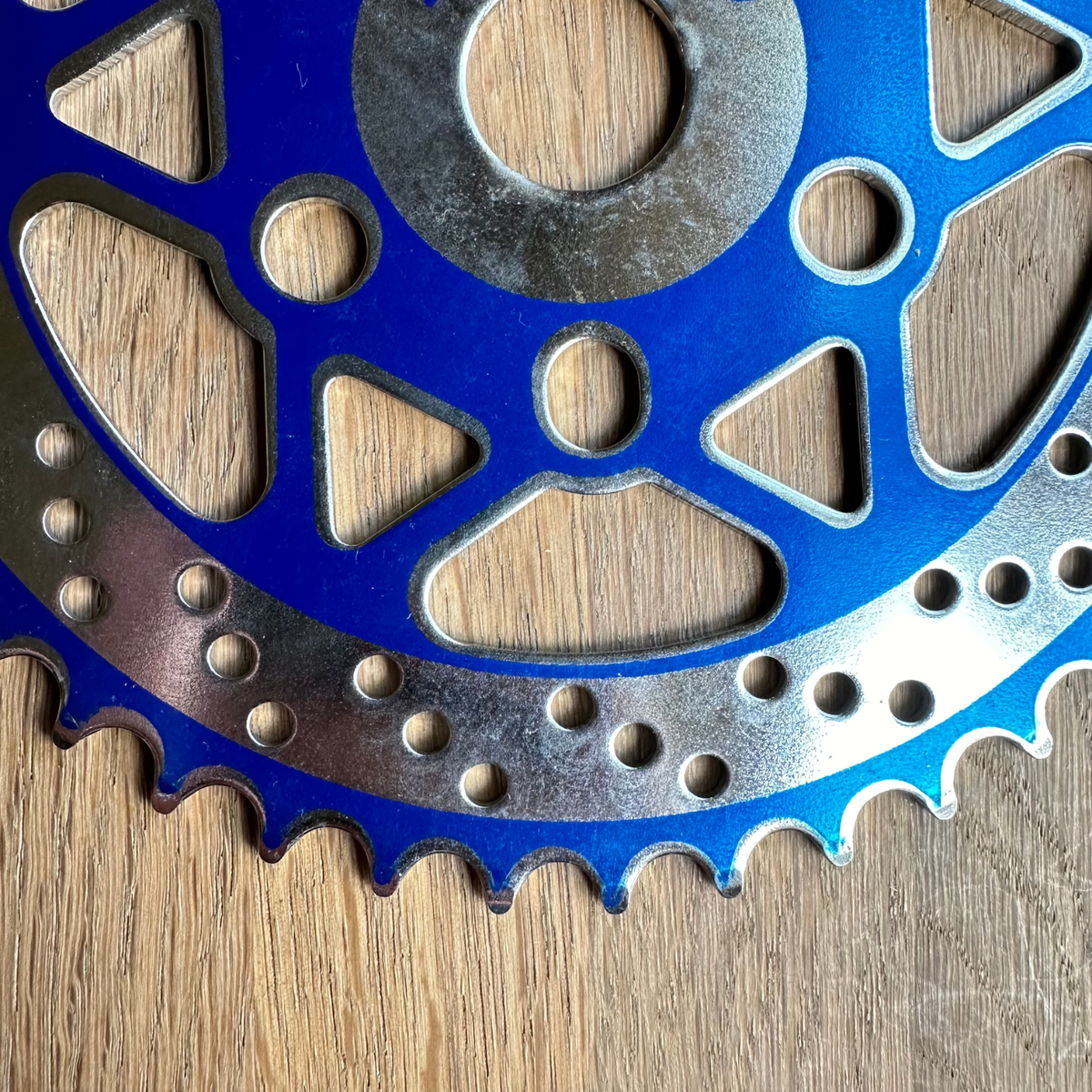 HARO BMX Bike 44T Chainring Sprocket One Piece Crank BLUE SILVER