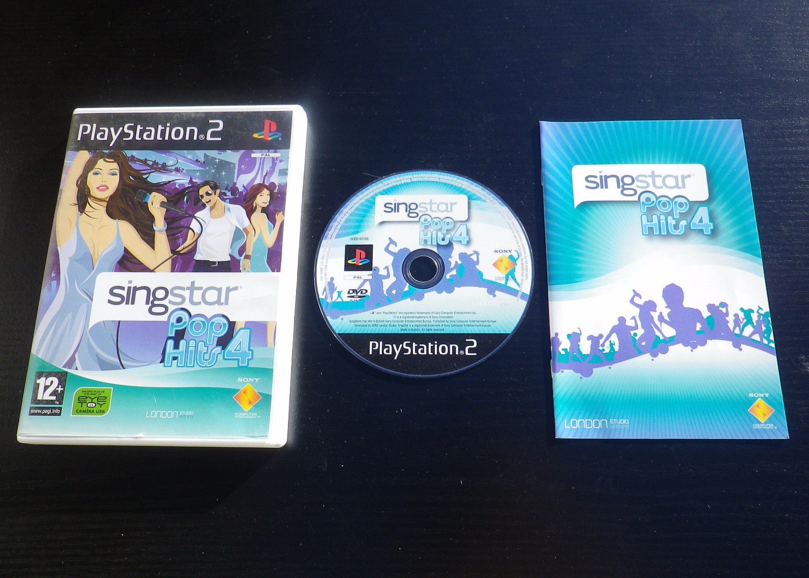SINGSTAR POP HITS 4 : JEU Sony PLAYSTATION 2 PS2 (Luke  Soprano  Alizée  Kyo...)