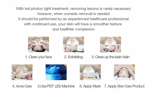 7 Farben LED Lichttherapie Hautverjüngung PDT Anti-Aging Gesicht Schönheit Maschine - Bild 14 von 19
