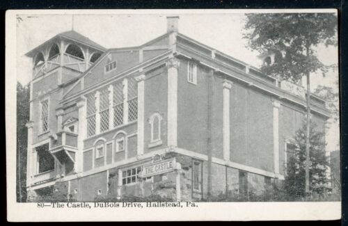 Early Hallstead Pennsylvania "The Castle" DuBois Drive Vintage Postcard M831 - Bild 1 von 2