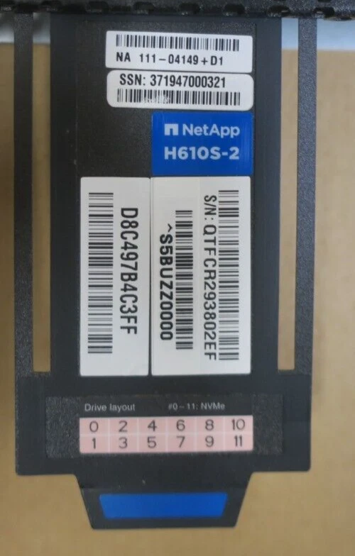 NetApp SolidFire H610S-2 2x Scalable CPU 24DIMM 12x NVMe Bay CTO 1U Storage Node - Image 3 of 4