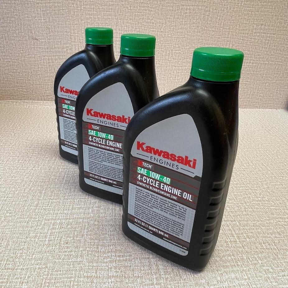 Kawasaki 99969-6296 4-Cycle Engine Oil 32oz SAE 10W-40 (3) | eBay