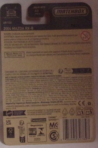 Auto Matchbox - 2024 Basic - 49/100 * 2004 Mazda RX-8 - rot - Bild 6 von 6