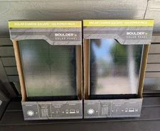 (2) GOAL ZERO Portable Boulder 15 Watt Solar Panel 2 Excellent Condition