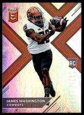 2018 Panini Elite Draft Picks B James Washington RC Oklahoma State Cowboys #108