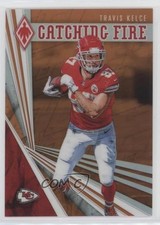 2019 Panini Phoenix Catching Fire Orange 55/99 Travis Kelce #15 0c3