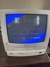 Quasar Vintage Quasar VV1318W Video Viewer 13in CRT TV VCR Gaming READ