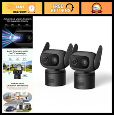 Indoor/Outdoor Security Camera 2-Pack, IP66 Weatherproof, No Subscription Needed