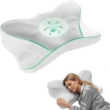 Ergonomic Cervical Pillow: Grey Memory Foam - Ultimate Neck  Shoulder Relief