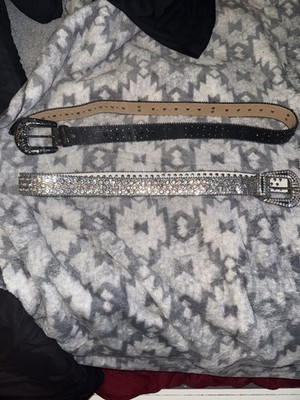 BB Belt Black Leather & BB Belt White Leather