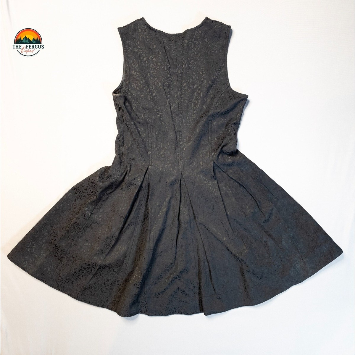 Princess Vera Wang Fit & Flare Dress Black Lace Sleeveless Preppy Women's  Size 7