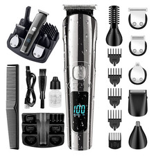 Men's Hair Trimmer Set Face Body Beard Hair Clipper Waterproof Electric Haircut