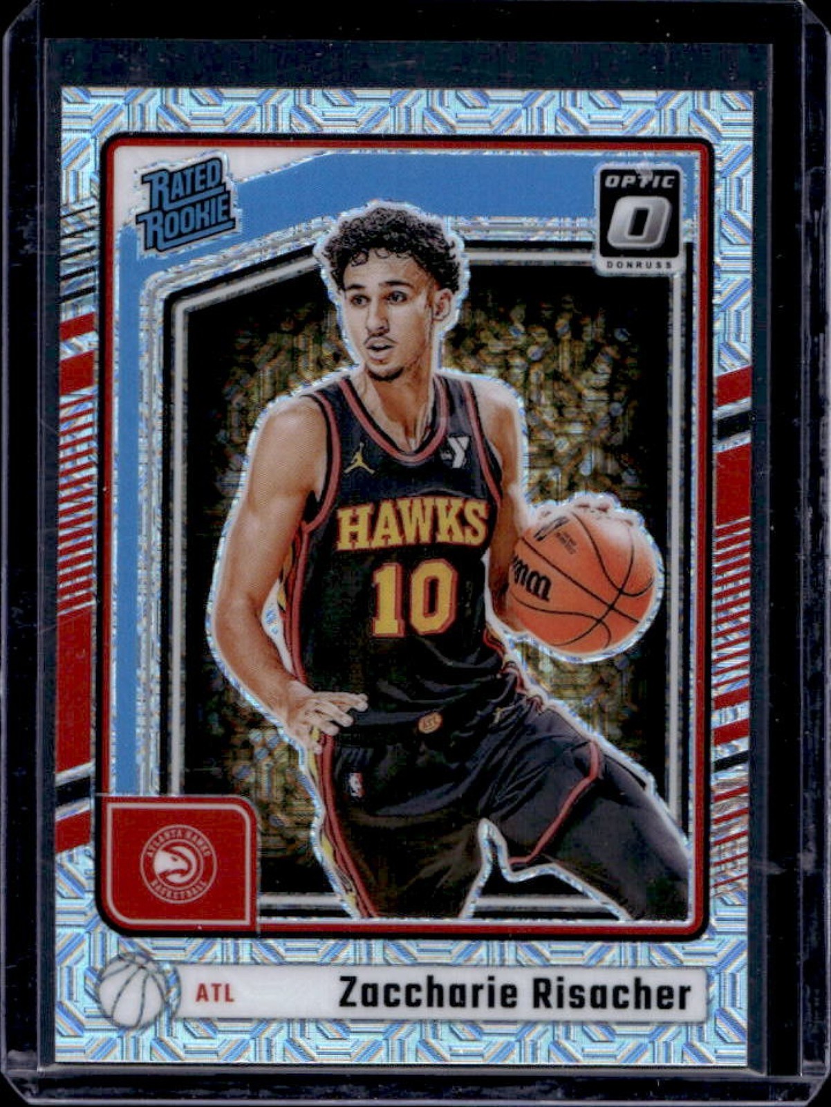 2024-25 Donruss Optic Zaccharie Risacher Rated Rookie Choice RC #268 Hawks