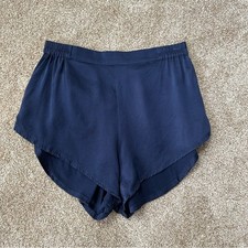 Lunya Washable Silk Navy Blue Pajama Shorts Size XS