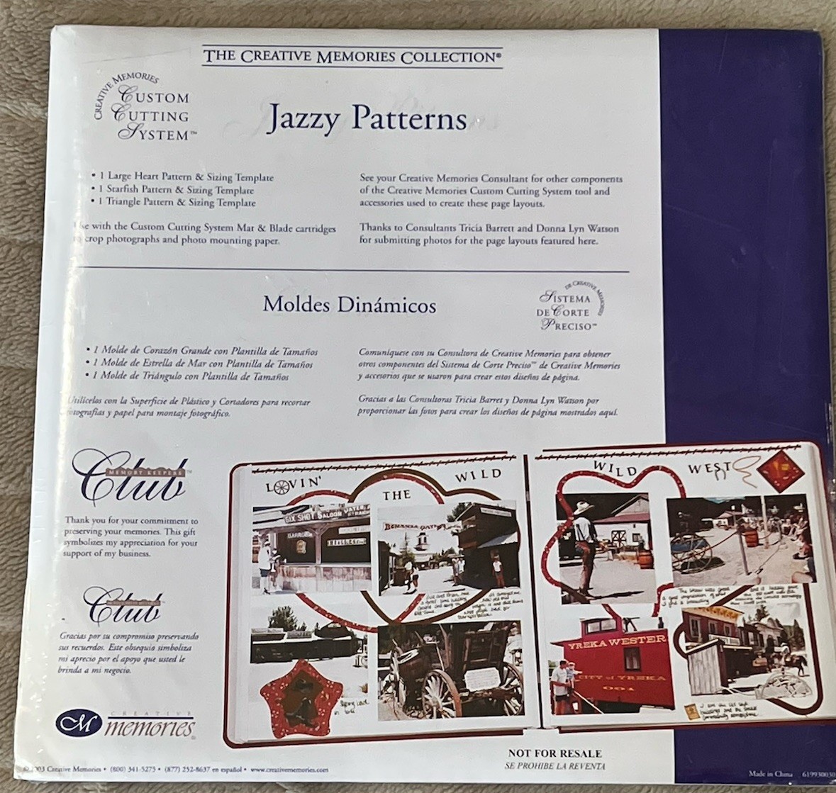 Creative Memories Custom Cutting System”Jazzy Patterns” Starfish Heart Triangle