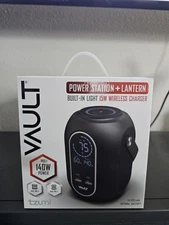 Tzumi Vault Power Station Lantern Built In Light 15 W Wireless Charger 54,000