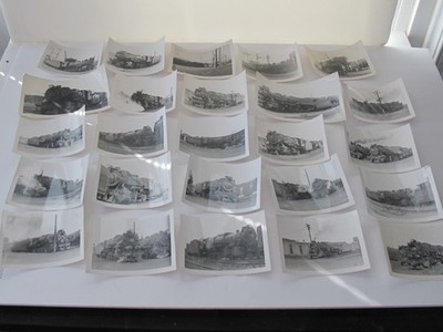 LOT Vtg B/W Train Railroad Photo PRR Steam Locomotive 1950s Northumberland Colum