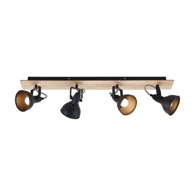 Lindby Deckenleuchte Lampe Aylis schwarz holz 4 Leuchten Deckenlampe SIEHE TEXT