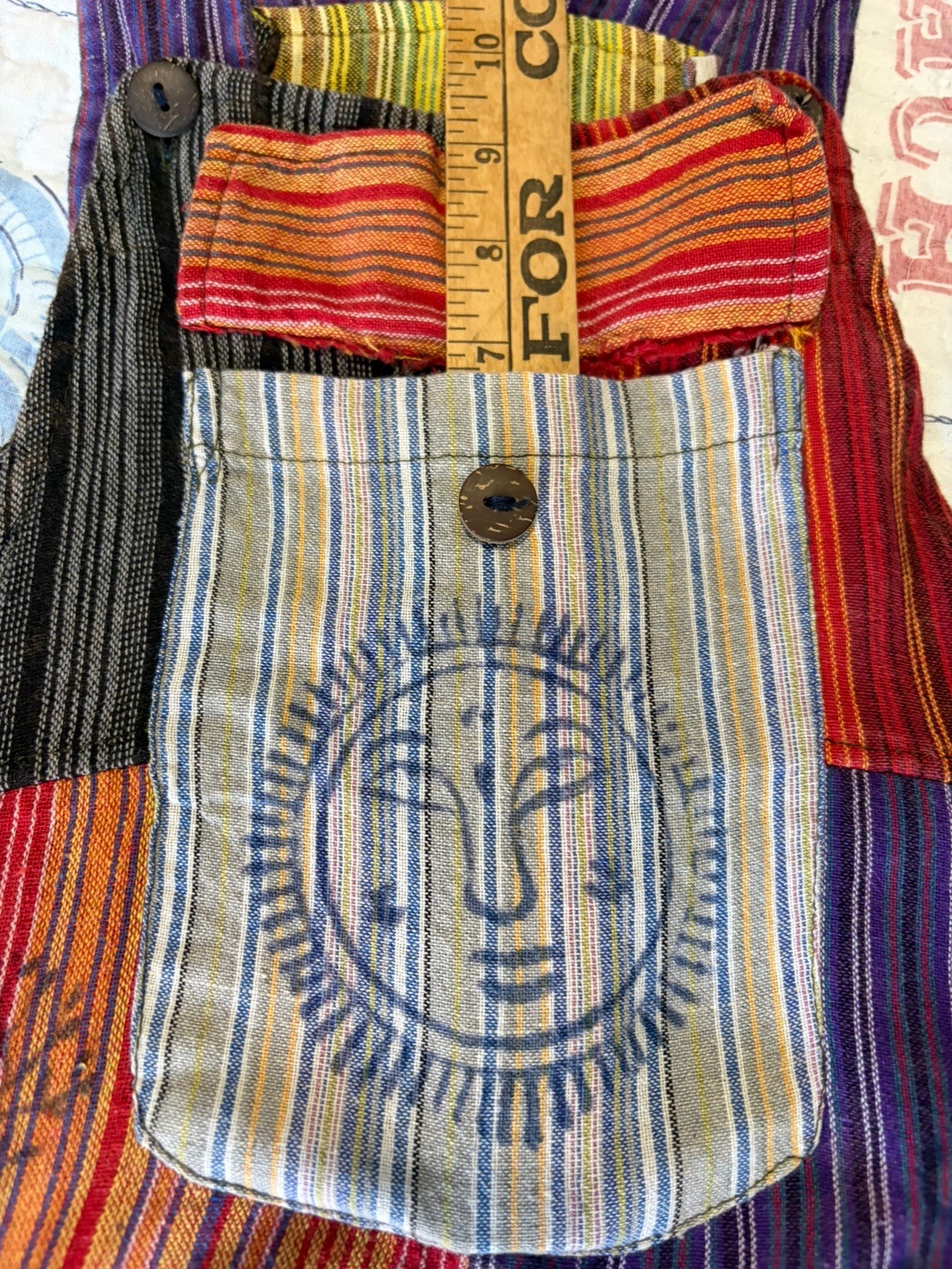 Rising International 100% Cotton Patchwork Overal… - image 5