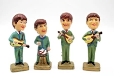 Set of Beatles Bobbleheads - 1964 Ed Sullivan Show - Cake Toppers 4" Tall
