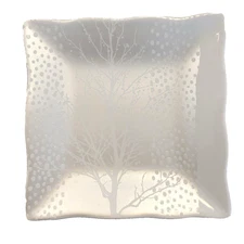 222 Fifth Winter Enchantment Appetizer Side Plate 5.25” Fine Porcelain China