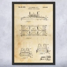 Spreader Beam Patent Wall Art: Industrial Decor, Dock Worker, Longshoreman Gift