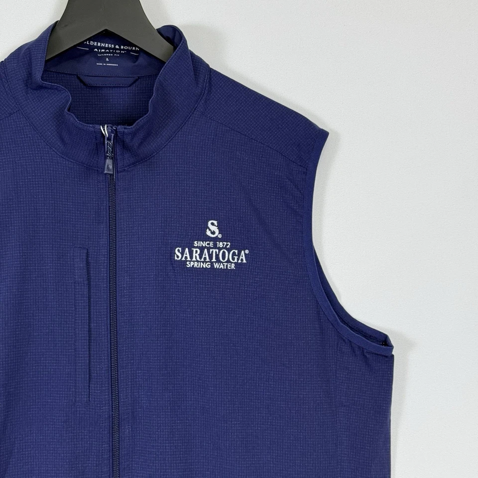 Chaleco de golf Holderness & Bourne 3XL Ventura azul marino Saratoga agua de manantial nuevo Foto 2 de 4