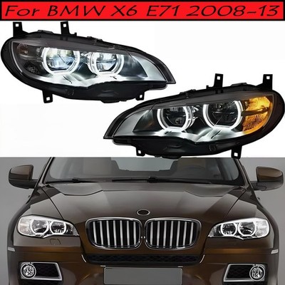 1Pair Headlight Upgrade To Laser LED Lamp HID Xenon w/AFS For BMW X6 E71 2008-13