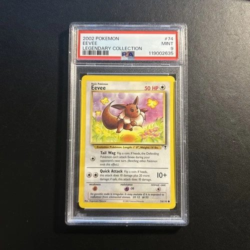 Eevee 74/110 PSA 9 Legendary Collection Pokemon Card Common Near Mint New Cert