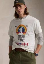 NWT Polo Ralph Lauren RL 67 MOUNTAIN EXPEDITION Graphic Short Sleeve T Shirt