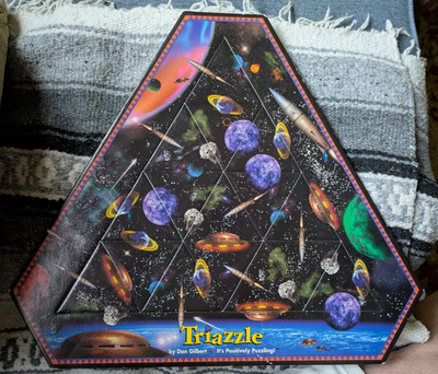 Triazzle Puzzle OUTER SPACE by Dan Gilbert It's Positively Puzzling! 14'' by 18''
