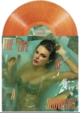 Taylor Swift The Life Of A Showgirl Orange Glitter Vinyl Record 2025 NEW 