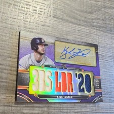 2020 Topps ASTROS Kyle Tucker AUTO Triple Threads Amethyst #TTAR-KT3 /27